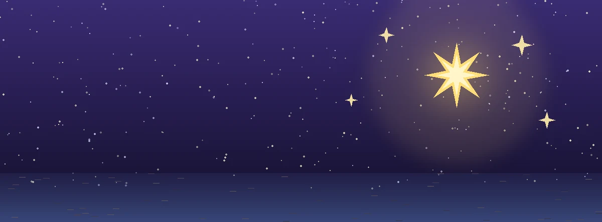 Carta A Estrela do tarot, estrela dourada de oito pontas sob céu noturno estrelado